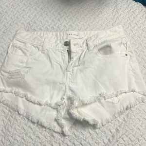 brand iro. jeans, shorts in white size 27